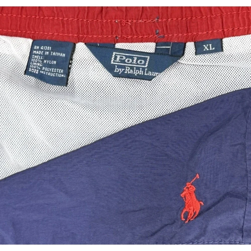 Vintage Polo Ralph Lauren Swim Trunks Mens XL‎ Blue Pony 90s